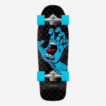 SURF SKATE SANTA CRUZ SCREAMING HAND PR/AZUL
