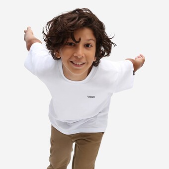 T-SHIRT VANS LEFT CHEST JR BRANCO