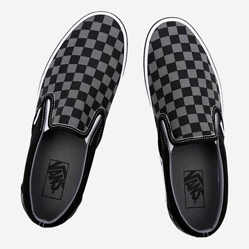 TENIS VANS SLIP ON CHECKERBOARD PRETO/GREY