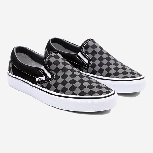 TENIS VANS SLIP ON CHECKERBOARD PRETO/GREY
