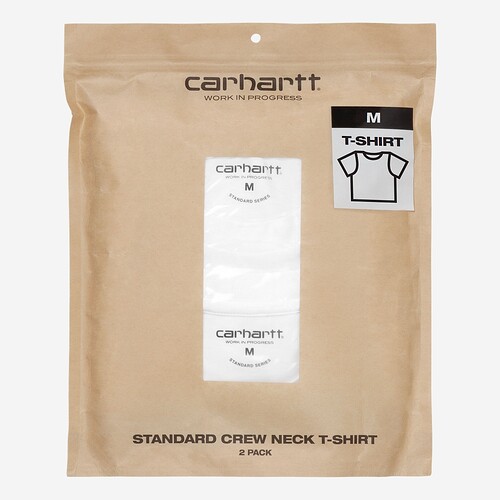 T-SHIRT CARHARTT WIP STANDART CREW NECK BRANCO