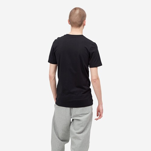 T-SHIRT CARHARTT WIP STANDART CREW NECK PRETO