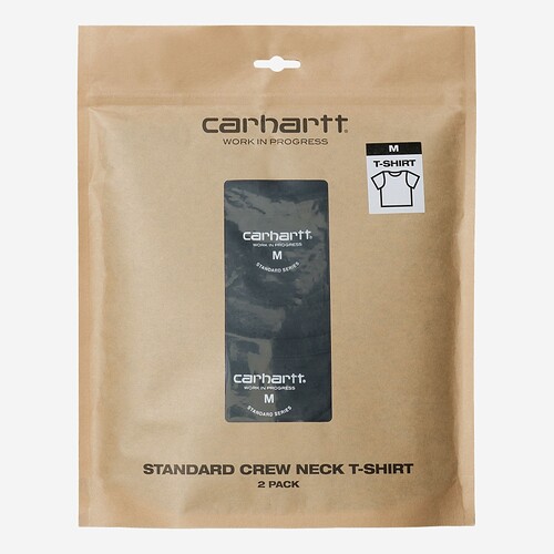 T-SHIRT CARHARTT WIP STANDART CREW NECK PRETO