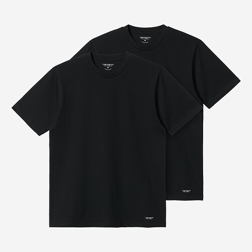 T-SHIRT CARHARTT WIP STANDART CREW NECK PRETO