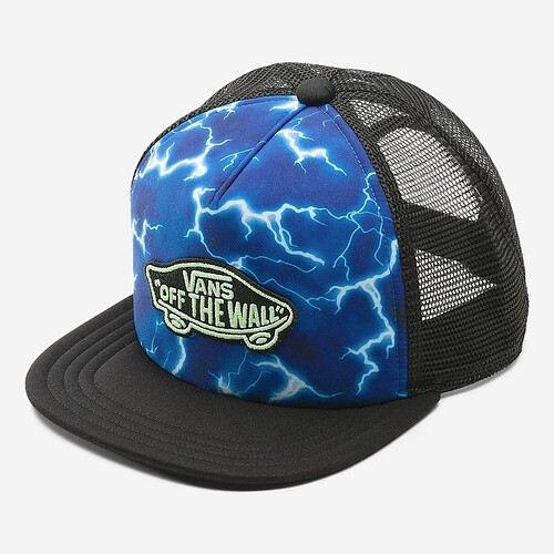 CAP VANS CLASSIC PATCH JR PR/AZUL