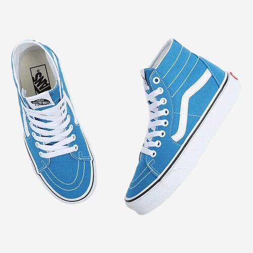 TENIS VANS SK8-HI AZUL CLARO