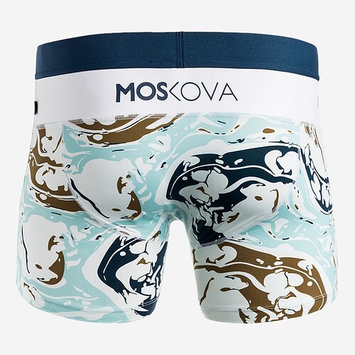 BOXER MOSKOVA POLYAMIDE BR/AZUL