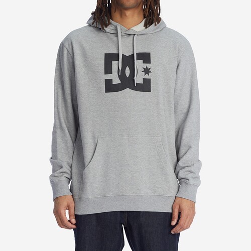 SWEAT DC STAR CINZA CLARO