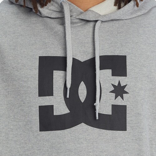 SWEAT DC STAR CINZA CLARO
