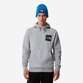 SWEAT THE NORTH FACE FINE HOODIE CINZA CLARO
