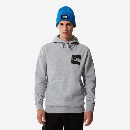 SWEAT THE NORTH FACE FINE HOODIE CINZA CLARO