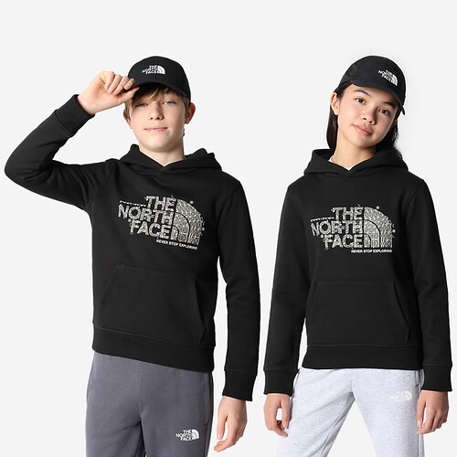 SWEAT TNE NORTH FACE TEENS DREW PEAK JR PRETO