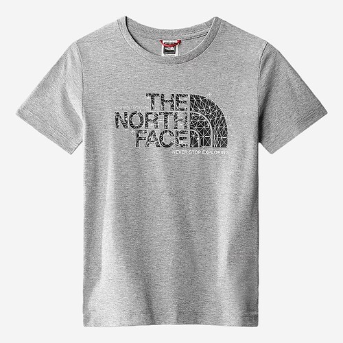 T-SHIRT THE NORTH FACE GRAPHIC JR CINZA CLARO