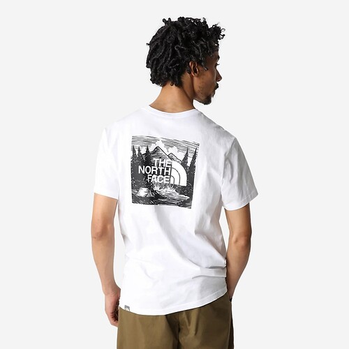 T-SHIRT THE NORTH FACE RED BOX CEL BRANCO