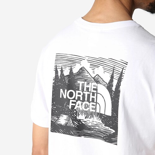 T-SHIRT THE NORTH FACE RED BOX CEL BRANCO