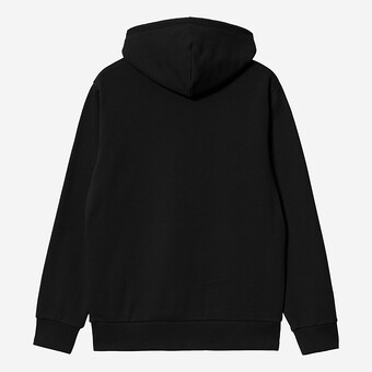 SWEAT CARHARTT WIP HOODED SCRIPT EMBROIDERY PRETO