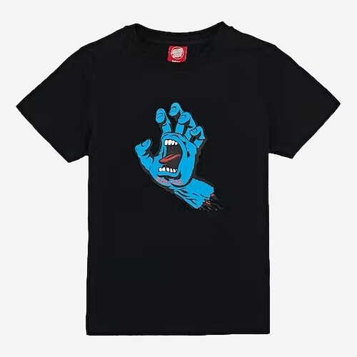 T-SHIRT SANTA CRUZ SCREAMING HAND J PRETO