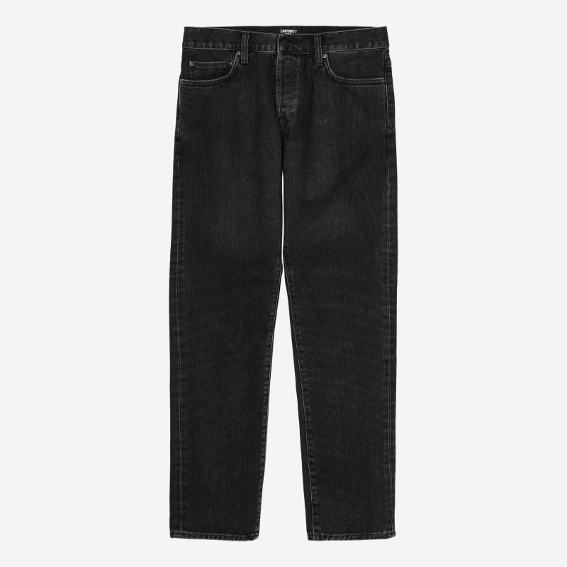 CALÇAS CARHARTT WIP KLONDIKE STONE WASHED PRETO
