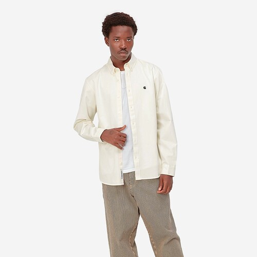 CAMISA CARHARTT WIP MADISON  BR/PRETO
