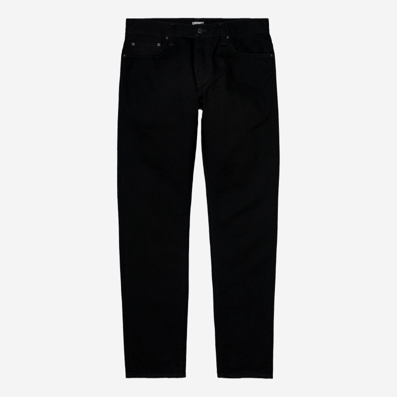 CALÇAS CARHARTT WIP KLONDIKE BLACK RINSED PRETO