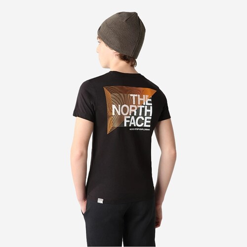 T-SHIRT THE NORTH FACE GRAPHIC JR PR/LARANJA