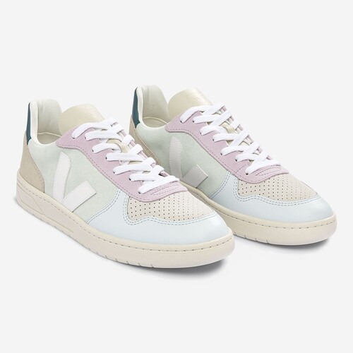 TENIS VEJA V-10 VERDE CLARO