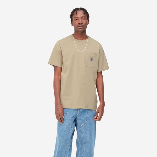 T-SHIRT CARHARTT WIP POCKET  BEGE