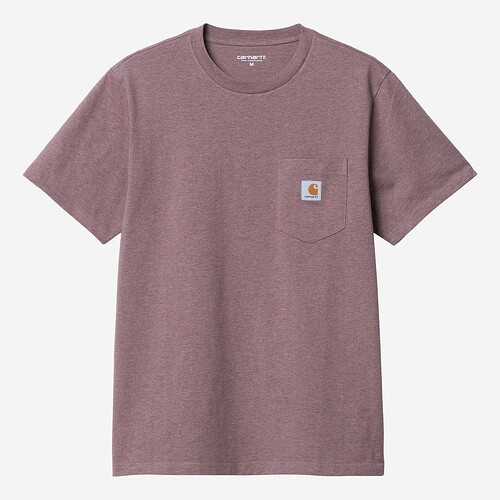 T-SHIRT CARHARTT WIP POCKET  BORDEAUX