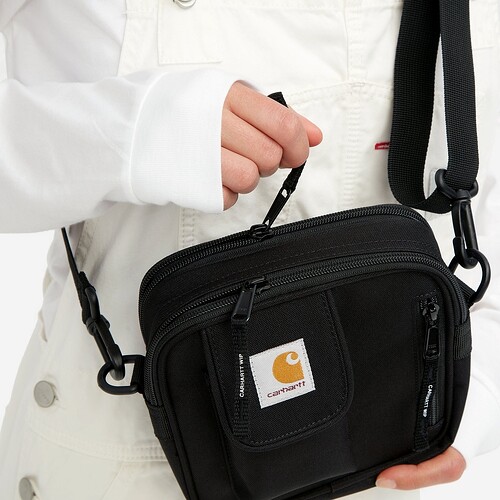 BOLSA CARHARTT WIP ESSENTIALS  PRETO