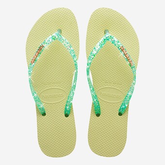 CHINELOS HAVAIANAS SLIM GLITTER  VERDE CLARO