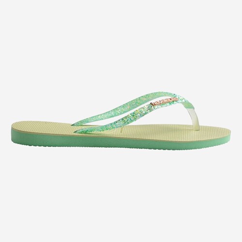 CHINELOS HAVAIANAS SLIM GLITTER  VERDE CLARO