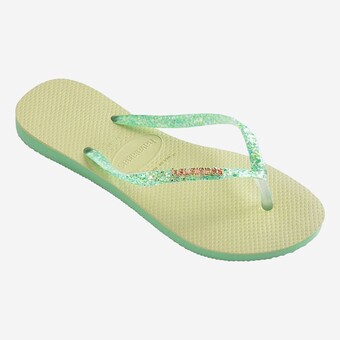 CHINELOS HAVAIANAS SLIM GLITTER  VERDE CLARO