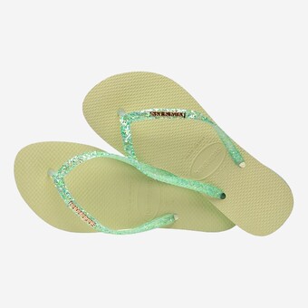 CHINELOS HAVAIANAS SLIM GLITTER  VERDE CLARO