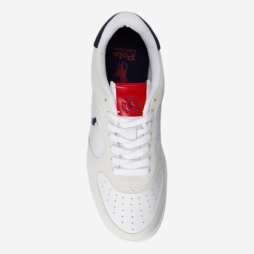 TENIS POLO RALPH LAUREN MASTERS BR/VERMELHO