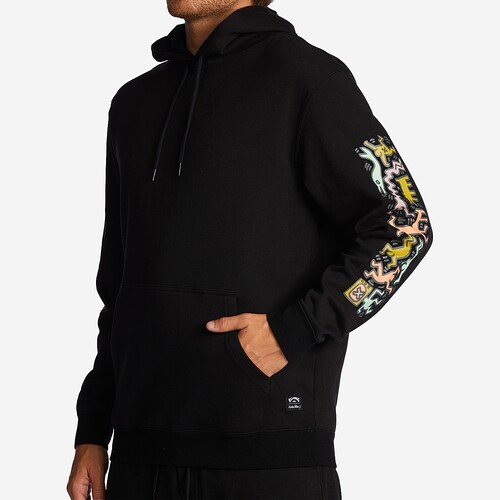 SWEAT BILLABONG JAM KEITH HARRING PRETO