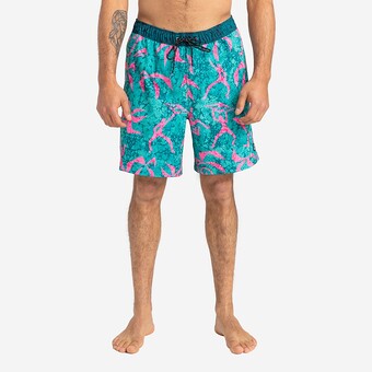 CALÇÕES BILLABONG WASTED TIMES VERDE/ROSA