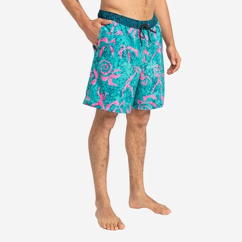 CALÇÕES BILLABONG WASTED TIMES VERDE/ROSA