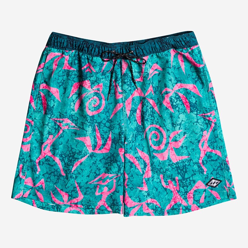 CALÇÕES BILLABONG WASTED TIMES VERDE/ROSA