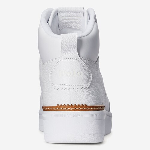 TENIS POLO RALPH LAUREN MASTERS MID BRANCO
