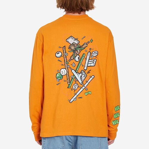 L/SLEEVE VOLCOM BRATRUD LARANJA