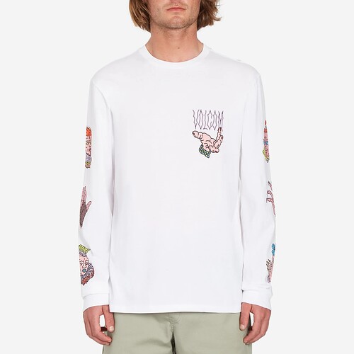 L/SLEEVE VOLCOM CONNECTED  BRANCO