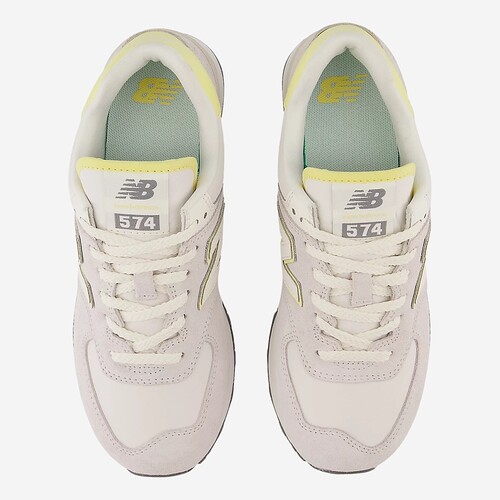TENIS NEW BALANCE 574  CINZA/AMARELO