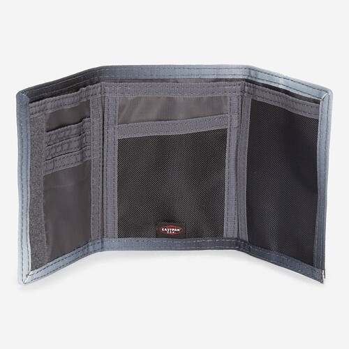 CARTEIRA EASTPAK CREW  PR/CINZA