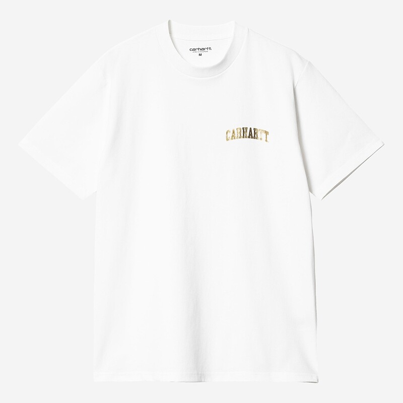 T-SHIRT CARHARTT WIP UNIVERSITY SCRIPT  BR/DOURADO