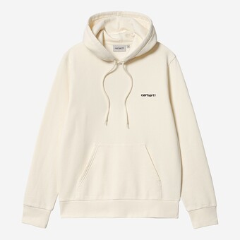 SWEAT CARHARTT WIP HOODED SCRIPT EMBROIDERY  BEGE/CLARO