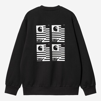 SWEAT CARHARTT WIP STAMP STATE CREW PR/BRANCO