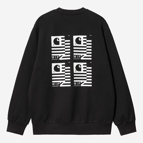 SWEAT CARHARTT WIP STAMP STATE CREW PR/BRANCO