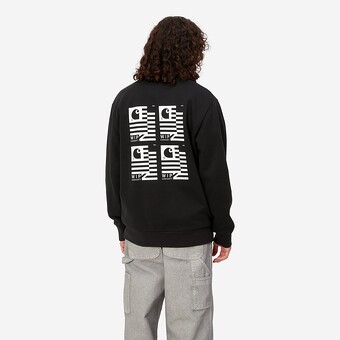 SWEAT CARHARTT WIP STAMP STATE CREW PR/BRANCO
