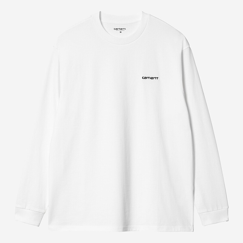 L/SLEEVE CARHARTT WIP SCRIPT EMBROIDERY BRANCO