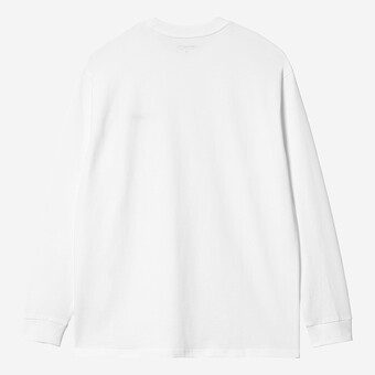 L/SLEEVE CARHARTT WIP SCRIPT EMBROIDERY BRANCO